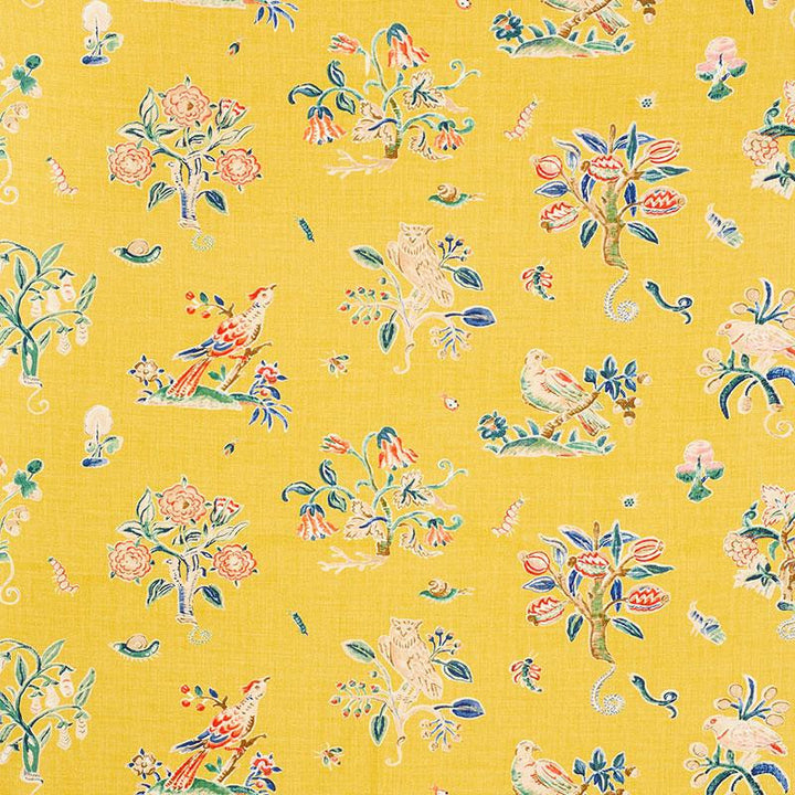 Magical Menagerie Yellow 176751 by Schumacher Designer Fabric Schumacher Classics 54.0" - Swanky Fabrics -