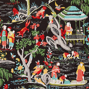 Yangtze River Onyx 176771 by Schumacher Designer Fabric