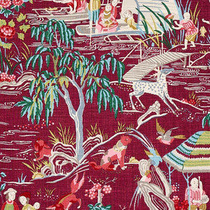 Yangtze River Aubergine 176772 by Schumacher Designer Fabric