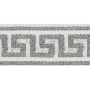 Ganton Tape Indoor/Outdoor Grey 72392 by Schumacher Designer Trim