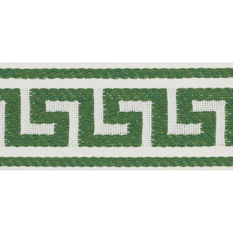 Ganton Tape Indoor/Outdoor Green 72393 by Schumacher Designer Trim Indoor-Outdoor Trims - Swanky Fabrics -