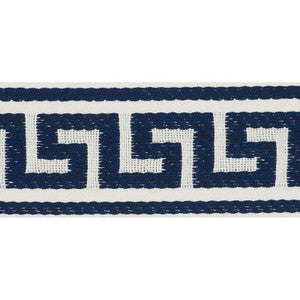 Ganton Tape Indoor/Outdoor Navy 72394 by Schumacher Designer Trim