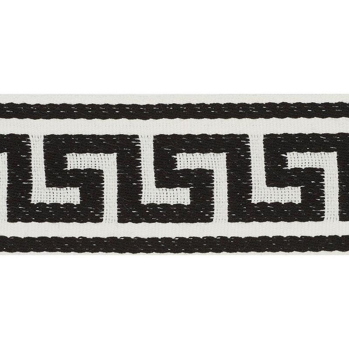 Ganton Tape Indoor/Outdoor Black 72395 by Schumacher Designer Trim Indoor-Outdoor Trims - Swanky Fabrics -