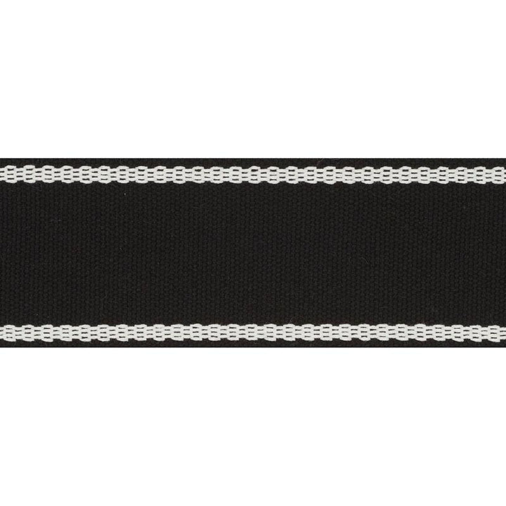 Sullivan Tape Indoor/Outdoor Black 72405 by Schumacher Designer Trim Indoor-Outdoor Trims - Swanky Fabrics -