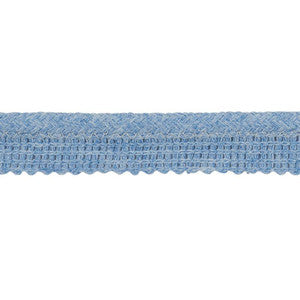 Eubie Lip Cord Indoor/Outdoor Blue 72422 by Schumacher Designer Trim