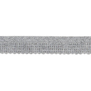 Eubie Lip Cord Indoor/Outdoor Grey 72423 by Schumacher Designer Trim