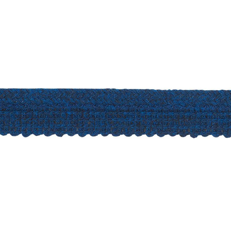 Eubie Lip Cord Indoor/Outdoor Navy 72425 by Schumacher Designer Trim Indoor-Outdoor Trims - Swanky Fabrics -