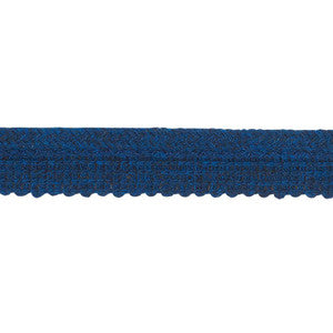 Eubie Lip Cord Indoor/Outdoor Navy 72425 by Schumacher Designer Trim