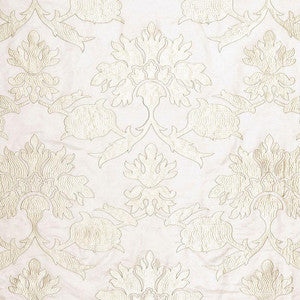 Roussillon Embroidery Chalk 65291 by Schumacher Designer Fabric