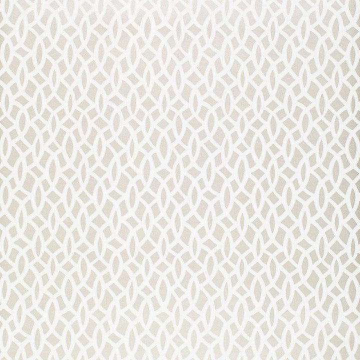 Chain Link Silver 5004751 by Schumacher Designer Wallpaper Textured Elements 6.75" - Swanky Fabrics -
