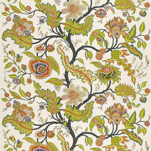 Sinhala Linen Print Bittersweet 174810 by Schumacher Designer Fabric