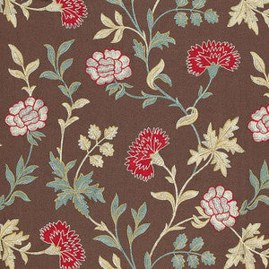 Sheridan Embroidery Crimson 65660 by Schumacher Designer Fabric