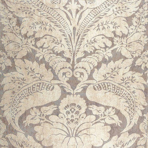 Cordwain Damask Amethyst 65871 by Schumacher Designer Fabric