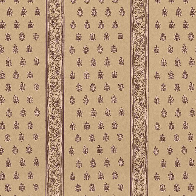 Katsura Stripe Aubergine 5005203 by Schumacher Designer Wallpaper Jaipur - Swanky Fabrics -
