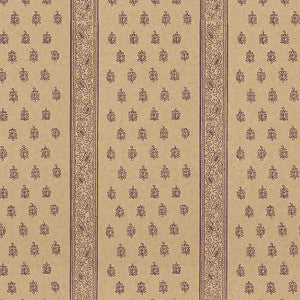 Katsura Stripe Aubergine 5005203 by Schumacher Designer Wallpaper