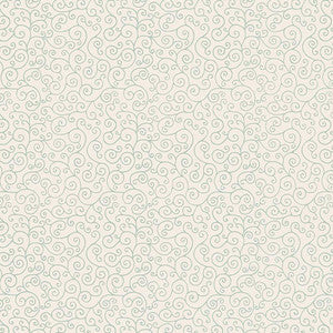 Sangar Scroll Water Blue 5005222 by Schumacher Designer Wallpaper