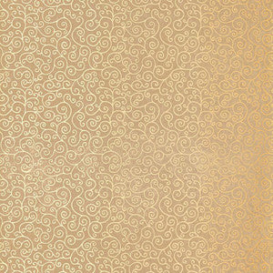 Sangar Scroll Gilt 5005223 by Schumacher Designer Wallpaper