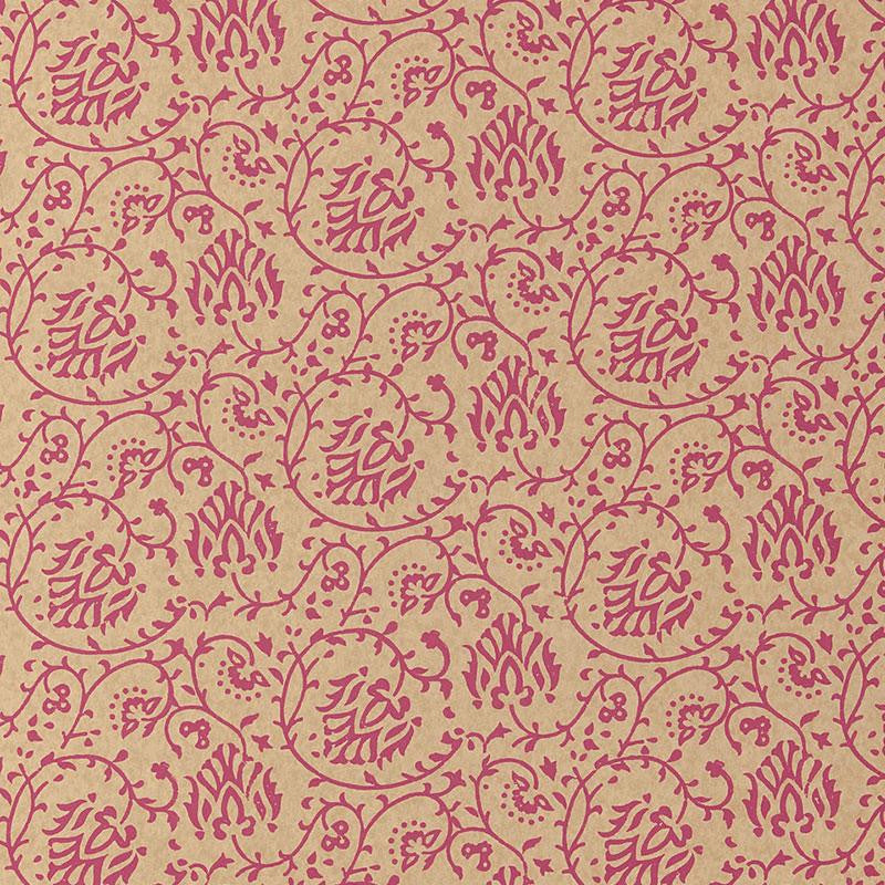 Sarana Vine Cerise 5005273 by Schumacher Designer Wallpaper Jaipur - Swanky Fabrics -