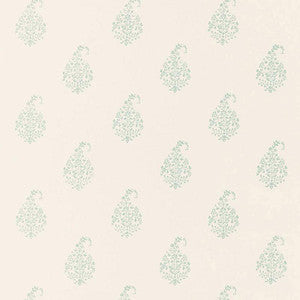 Kerala Paisley Water Blue 5005282 by Schumacher Designer Wallpaper