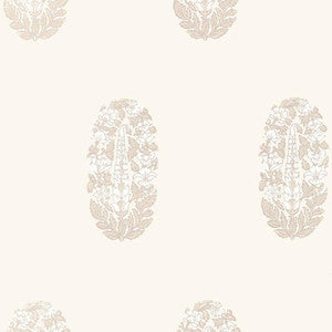 Askandra Flower Oyster 5005310 by Schumacher Designer Wallpaper
