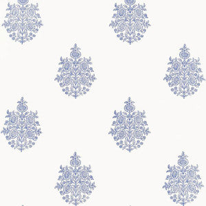 Asara Flower Delft 5005321 by Schumacher Designer Wallpaper