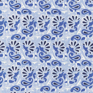 Rampura Delft 5005341 by Schumacher Designer Wallpaper