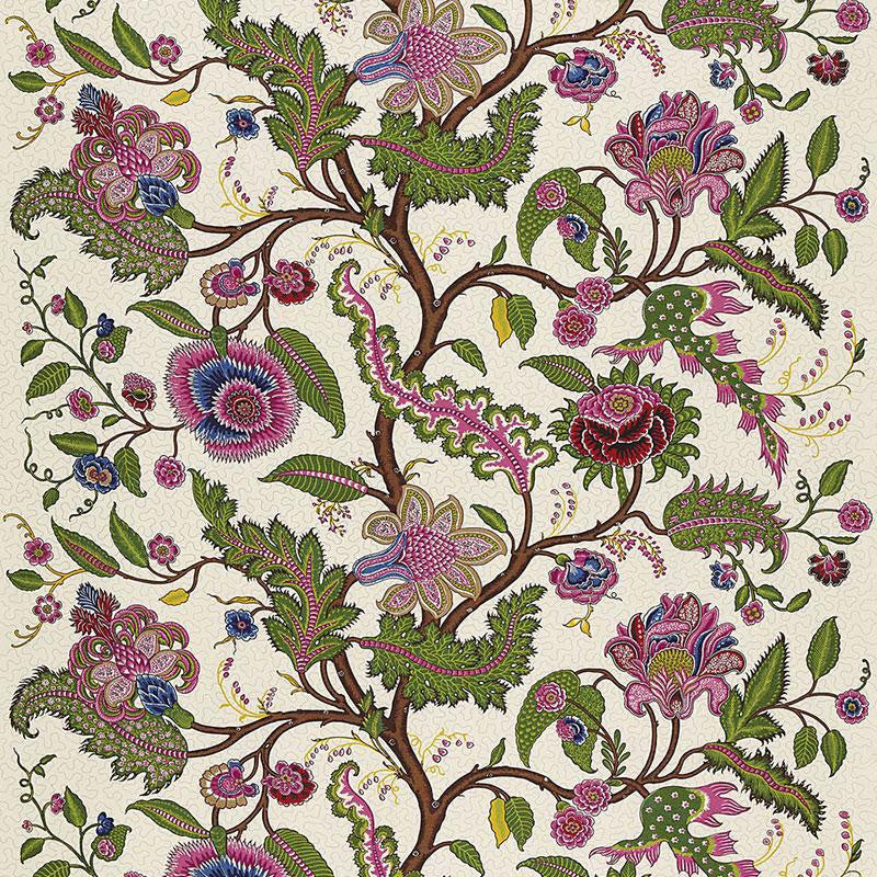 Sinhala Linen Print Jewel 174814 by Schumacher Designer Fabric Martyn Lawrence Bullard 52.5" - Swanky Fabrics -