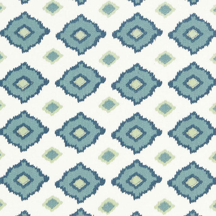 Sikar Embroidery Sky 65782 by Schumacher Designer Fabric Martyn Lawrence Bullard 5.75" - Swanky Fabrics -
