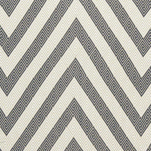 Nebaha Embroidery Charcoal 65792 by Schumacher Designer Fabric