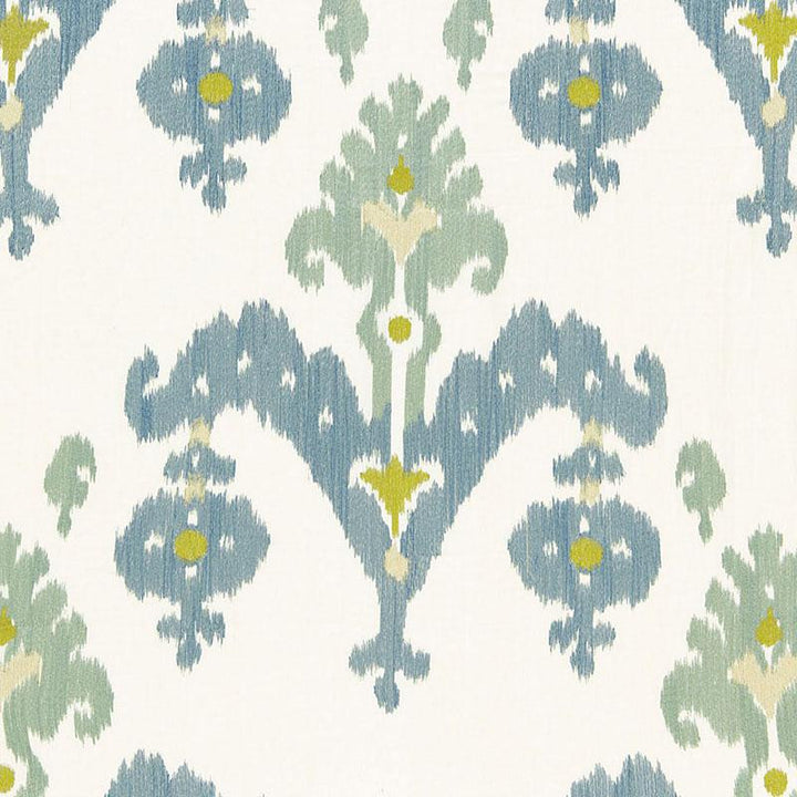 Raja Embroidery Sky 65811 by Schumacher Designer Fabric Ottoman Chic 25.0" - Swanky Fabrics -