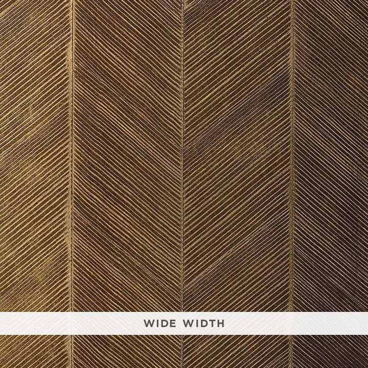 Chevron Texture Burnished Bronze 5005653 by Schumacher Designer Wallpaper Textured Wallcoverings & Printed Grasscloths 13.5" - Swanky Fabrics -