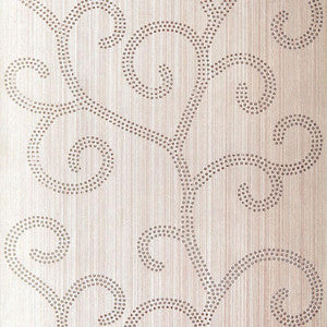 Raindrop Scroll Amethyst 5005700 by Schumacher Designer Wallpaper