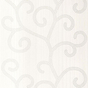 Raindrop Scroll Pearl 5005701 by Schumacher Designer Wallpaper