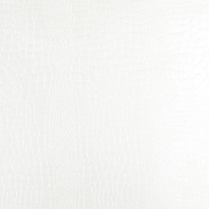 Crocodile White 5005830 by Schumacher Designer Wallpaper Modern Glamour 5.5" - Swanky Fabrics -