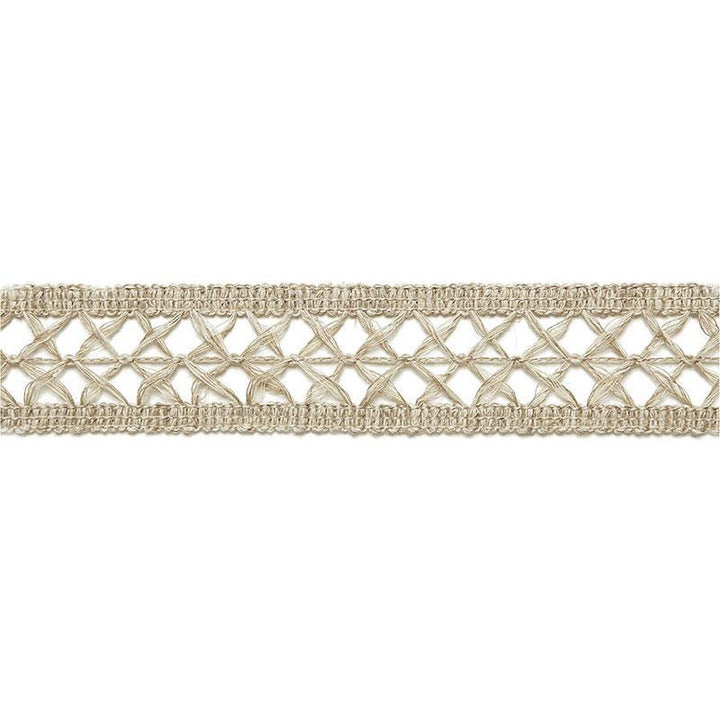 Nicole Linen Braid String 65490 by Schumacher Designer Trim Au Naturel 1.0" - Swanky Fabrics -
