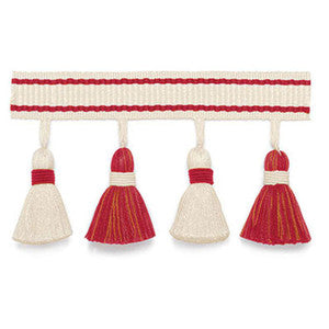 Merida Tassel Fringe Coral 63082 by Schumacher Designer Trim