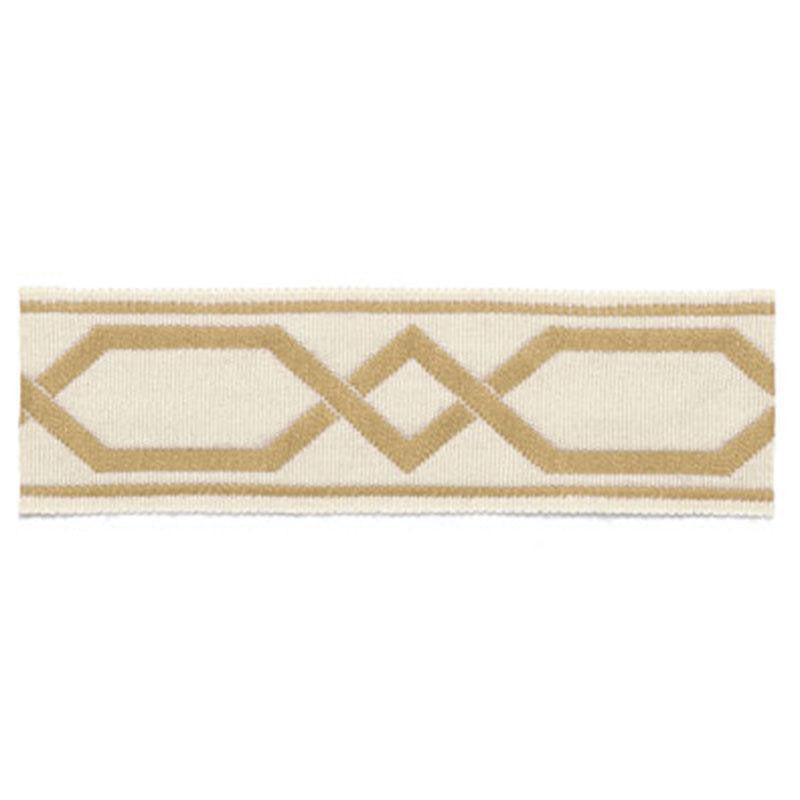 Saint Tropez Braid Sand 63094 by Schumacher Designer Trim Plein Air Trimmiings - Swanky Fabrics -