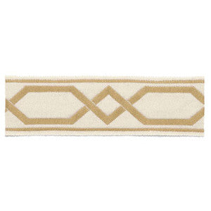 Saint Tropez Braid Sand 63094 by Schumacher Designer Trim
