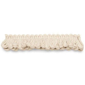 Fiji Looped Fringe Vanilla 63110 by Schumacher Designer Trim