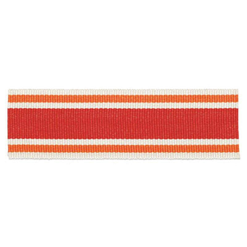 Cabana Braid Coral 63132 by Schumacher Designer Trim Plein Air Trimmings - Swanky Fabrics -