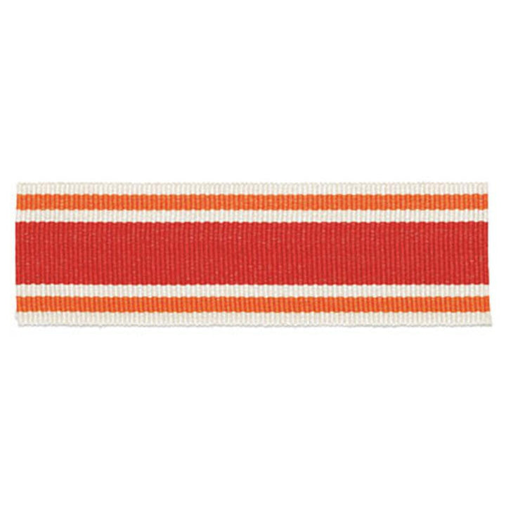 Cabana Braid Coral 63132 by Schumacher Designer Trim Plein Air Trimmings - Swanky Fabrics -