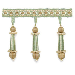 Addington Molded Tassel Fringe Mineral 63282 by Schumacher Designer Trim