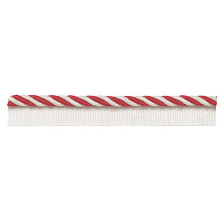 Capri Lipcord Coral 63352 by Schumacher Designer Trim Plein Air Trimmings - Swanky Fabrics -
