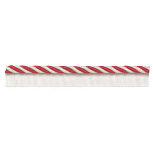 Capri Lipcord Coral 63352 by Schumacher Designer Trim