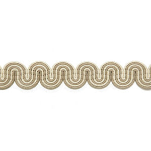 Sabine Braid Blanc / Linen 65360 by Schumacher Designer Trim