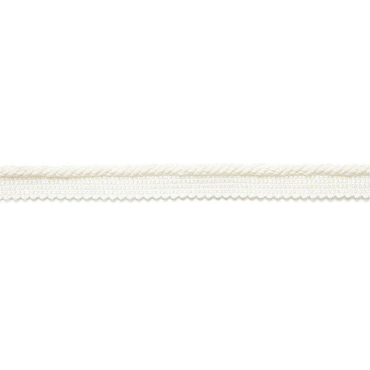 Aimee Linen Lipcord Blanc 65430 by Schumacher Designer Trim Au Naturel - Swanky Fabrics -