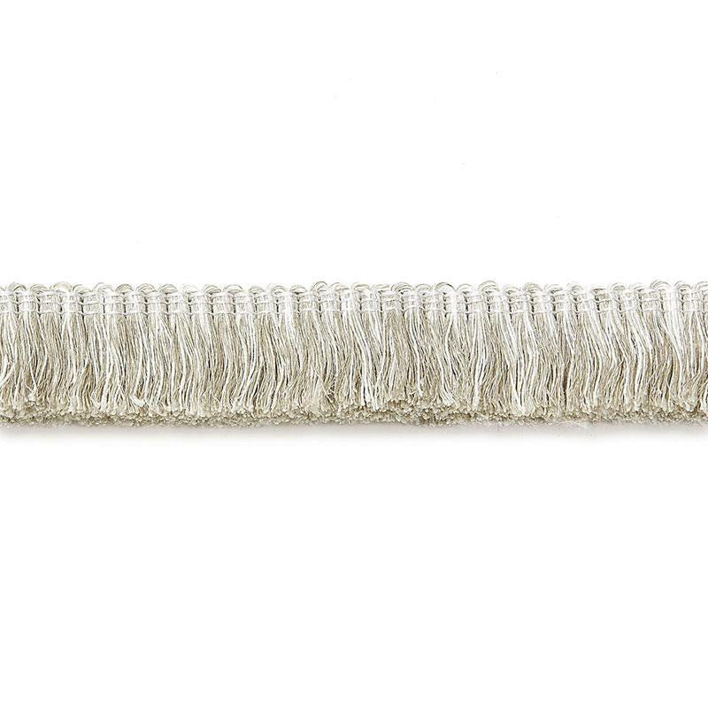 Zoe Linen Ruche Flax 65441 by Schumacher Designer Trim Au Naturel - Swanky Fabrics -