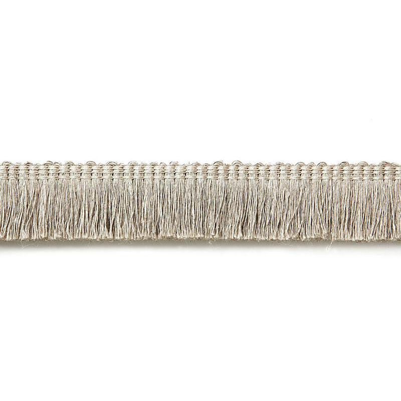 Zoe Linen Ruche Linen 65443 by Schumacher Designer Trim Au Naturel - Swanky Fabrics -