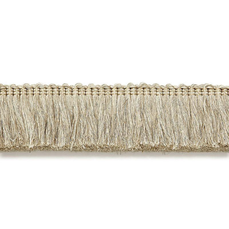 Anton Linen Ruche Natural 65451 by Schumacher Designer Trim Au Naturel - Swanky Fabrics -