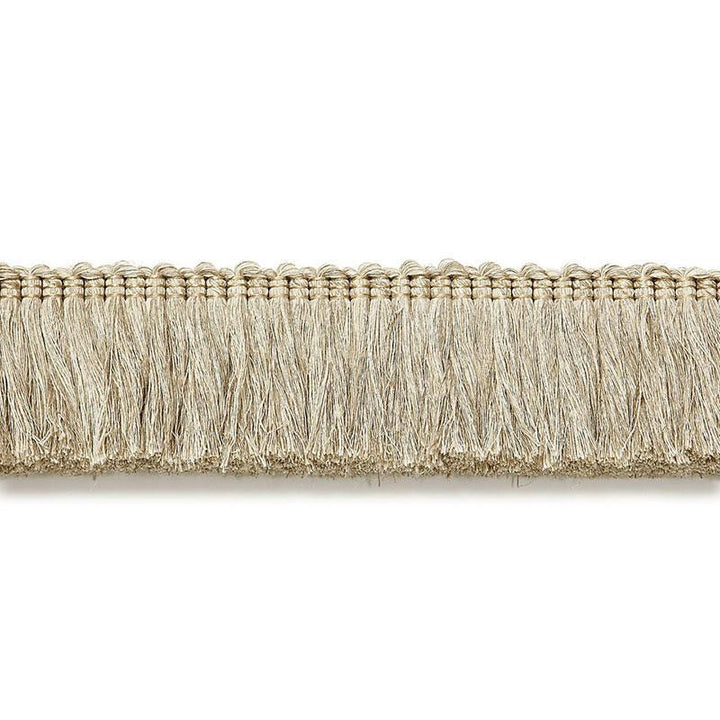Anton Linen Ruche Natural 65451 by Schumacher Designer Trim Au Naturel - Swanky Fabrics -